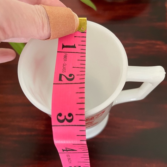 Vintage Milk Glass Texas Coffee Handled Mug - Picture 7 of 8